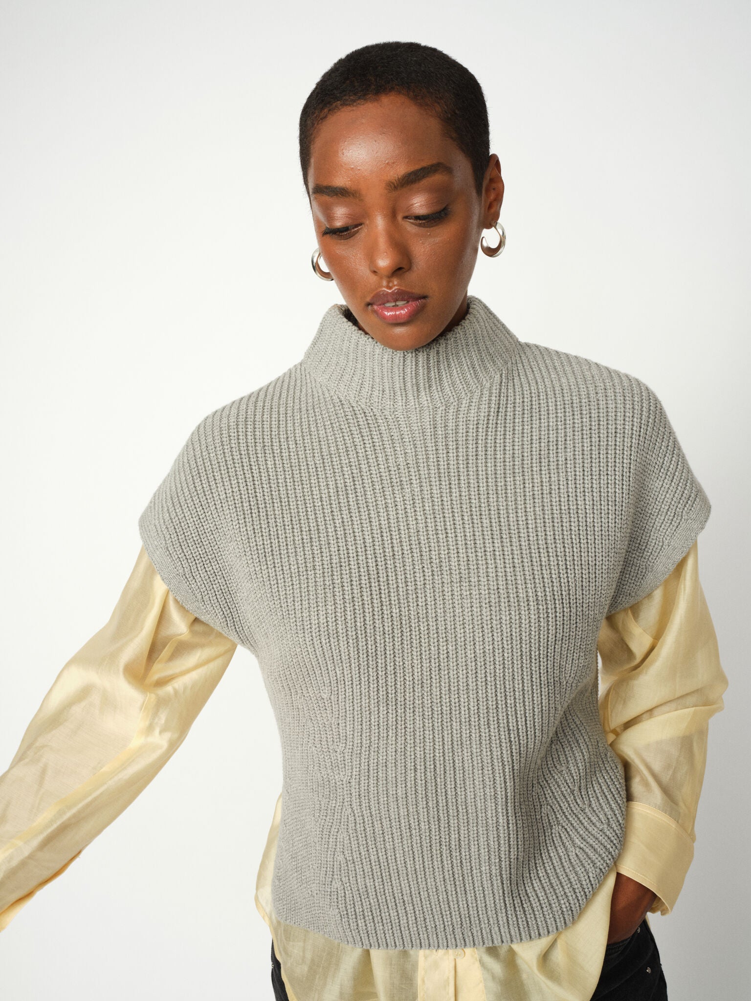 Modelshot / Grey Melange / Detail