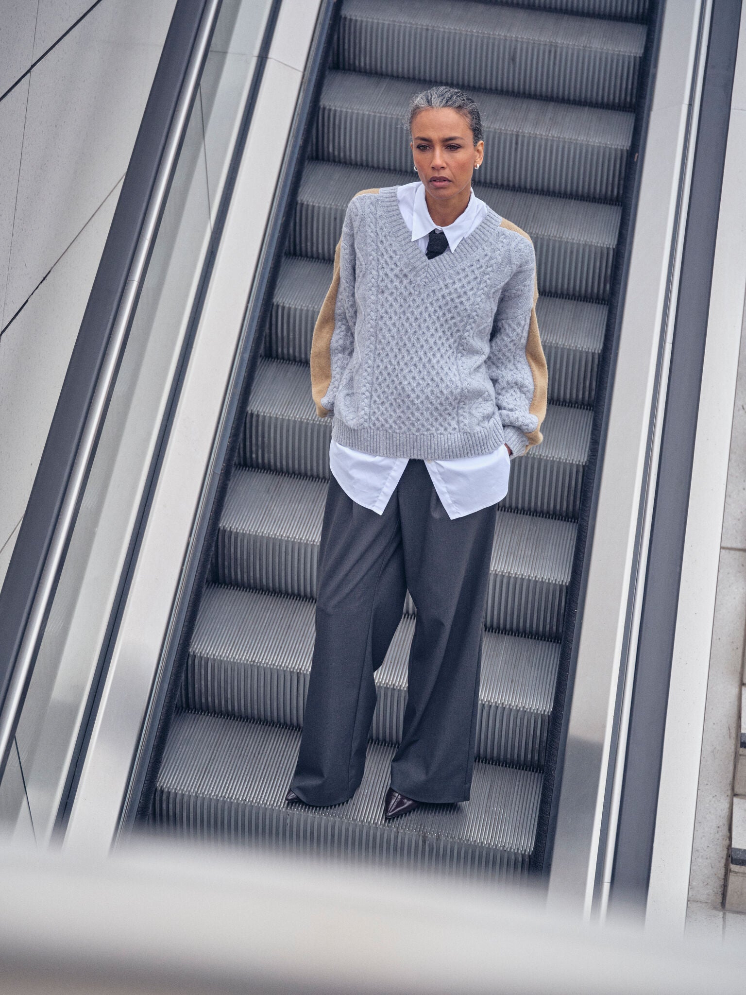 Modelshot / Grey Melange / Detail