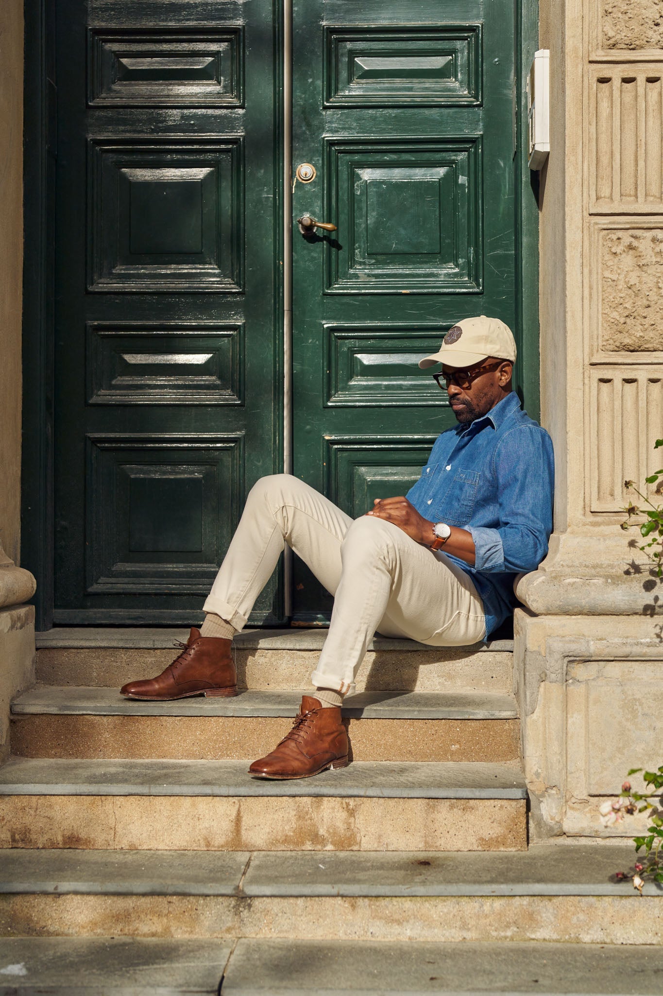 Modelshot / Blue Denim / Detail